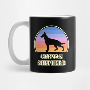 German Shepherd Vintage Sunset Dog Mug